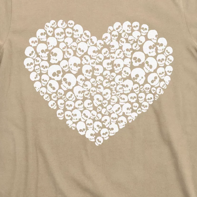 Heart Of Skulls Funny Valentine's Day T-Shirt