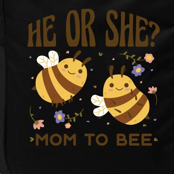 He Or She Mom To Bee Gender Reveal Impact Tech Backpack