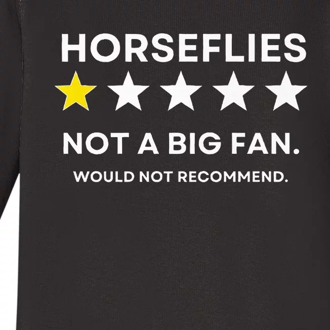 Horseflies One Star Did Not Enjoy WouldnT Recommend Baby Long Sleeve Bodysuit