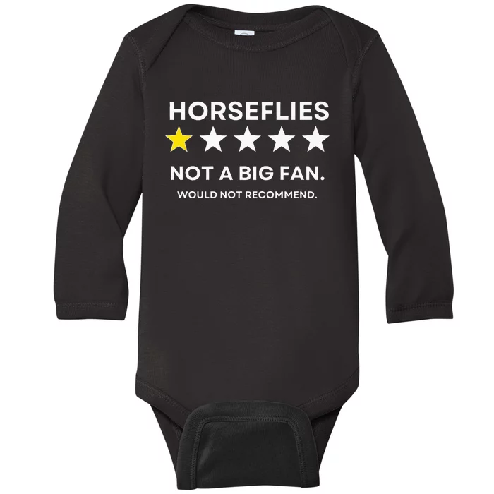 Horseflies One Star Did Not Enjoy WouldnT Recommend Baby Long Sleeve Bodysuit