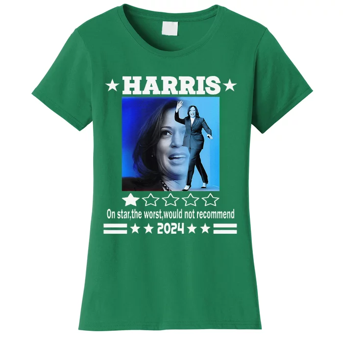 Harris One Star The Worst Would Not Recommend. Humorous Women's T-Shirt