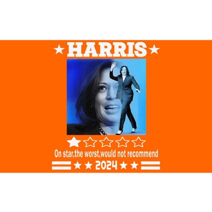 Harris One Star The Worst Would Not Recommend. Humorous Bumper Sticker