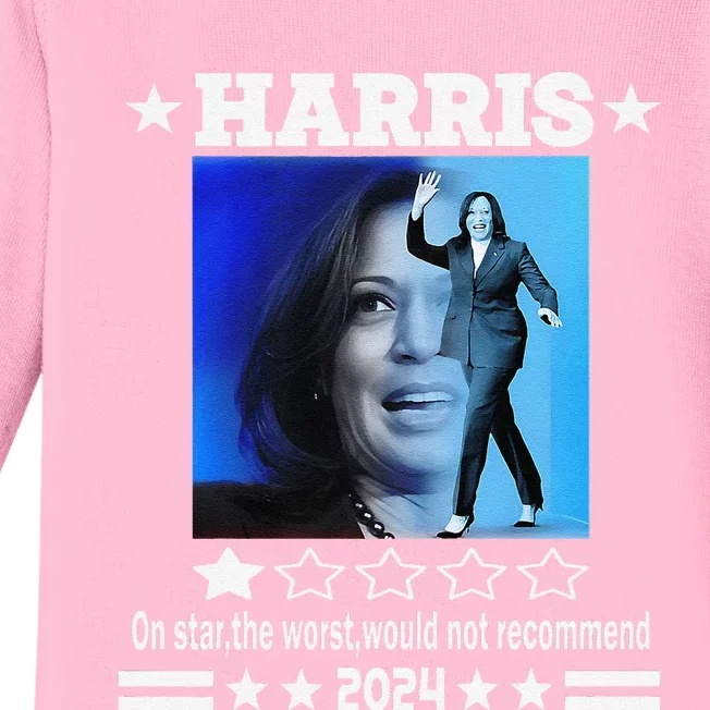 Harris One Star The Worst Would Not Recommend. Humorous Baby Long Sleeve Bodysuit