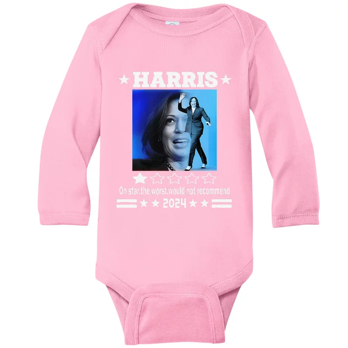 Harris One Star The Worst Would Not Recommend. Humorous Baby Long Sleeve Bodysuit