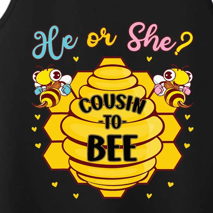 He Or She Cousin To Bee Gender Baby Reveal Announcement Performance Tank