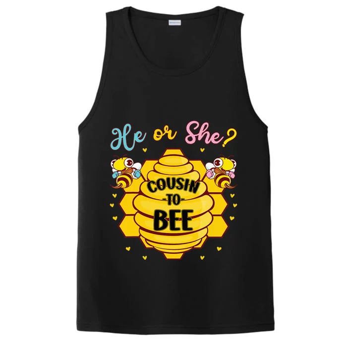 He Or She Cousin To Bee Gender Baby Reveal Announcement Performance Tank