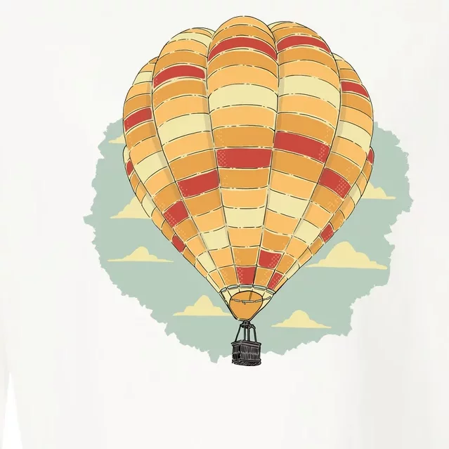 Hot Air Balloon Cropped Pullover Crew