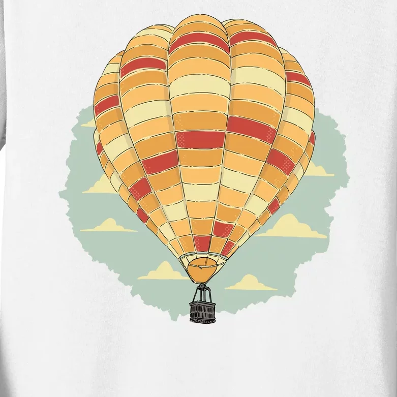 Hot Air Balloon Kids Long Sleeve Shirt