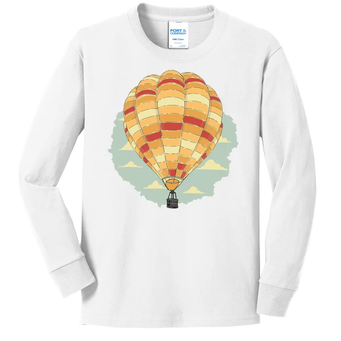 Hot Air Balloon Kids Long Sleeve Shirt