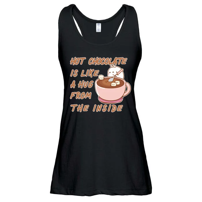 Hot Chocolate Is Like A Mug From The Inside Ladies Essential Flowy Tank