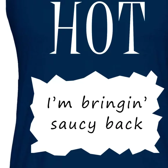 Hot I'm Bringing Saucy Back Ladies Essential Flowy Tank