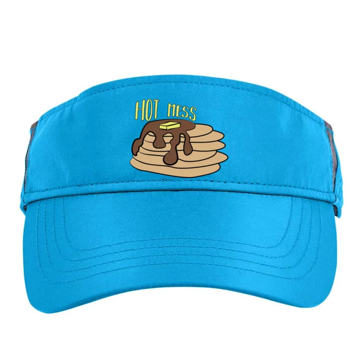 Hot Mess Pancakes Adult Drive Performance Visor