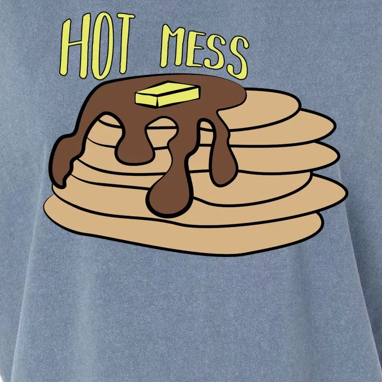 Hot Mess Pancakes Garment-Dyed Women's Muscle Tee