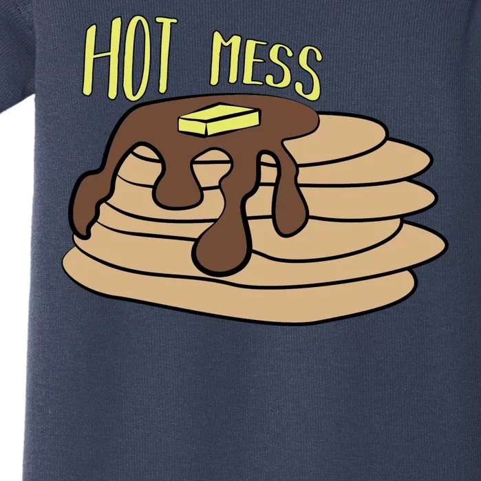 Hot Mess Pancakes Baby Bodysuit