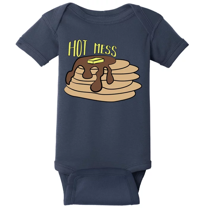 Hot Mess Pancakes Baby Bodysuit