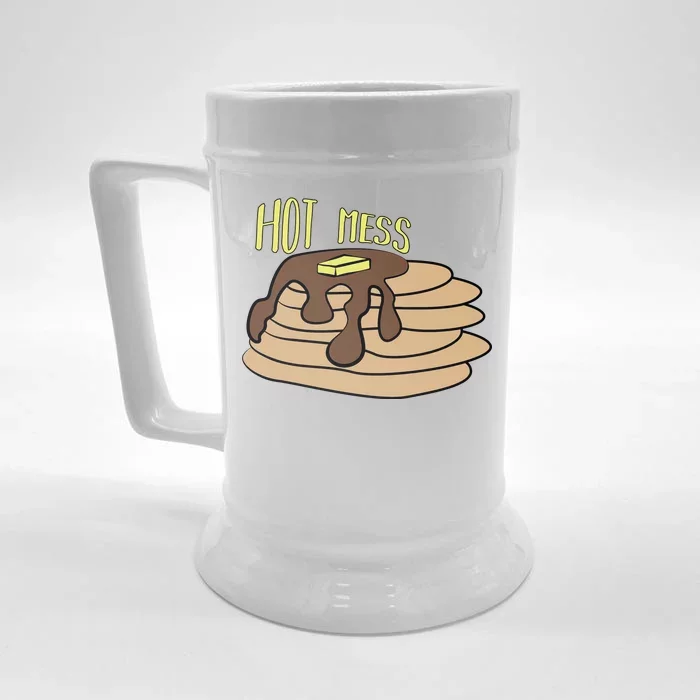 Hot Mess Pancakes Front & Back Beer Stein