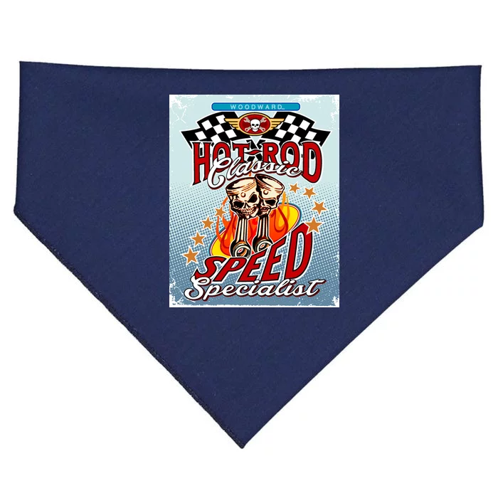 Hot Rod Classic Speed Specialist Woodward Ave USA-Made Doggie Bandana