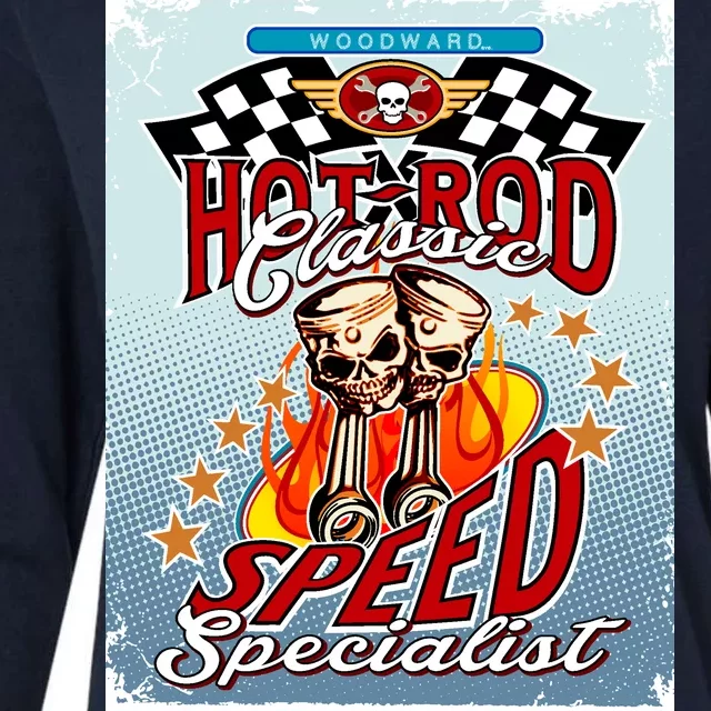 Hot Rod Classic Speed Specialist Woodward Ave Womens Cotton Relaxed Long Sleeve T-Shirt