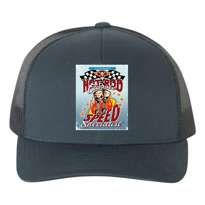 Hot Rod Classic Speed Specialist Woodward Ave Yupoong Adult 5-Panel Trucker Hat