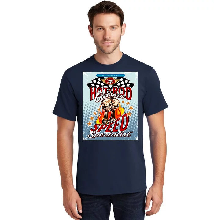 Hot Rod Classic Speed Specialist Woodward Ave Tall T-Shirt