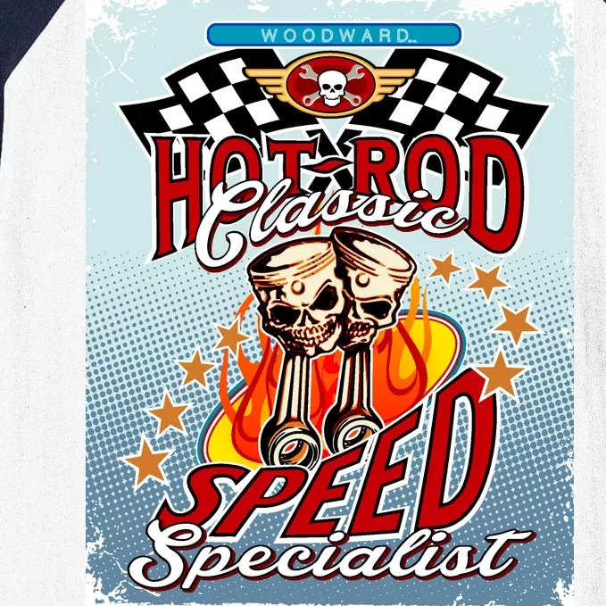 Hot Rod Classic Speed Specialist Woodward Ave Baseball Sleeve Shirt