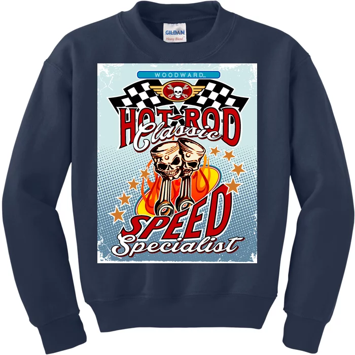 Hot Rod Classic Speed Specialist Woodward Ave Kids Sweatshirt