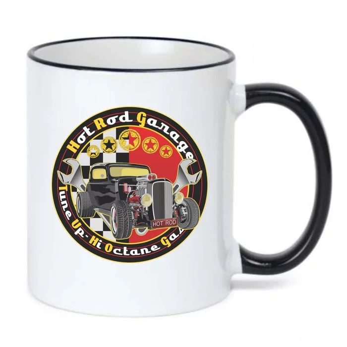 Hot Rod Garage Black Color Changing Mug