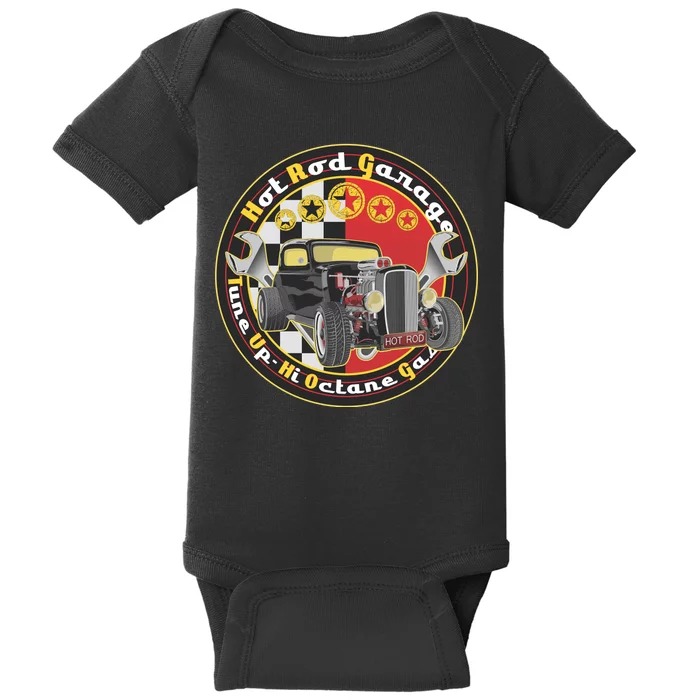 Hot Rod Garage Baby Bodysuit