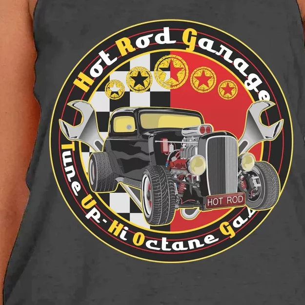 Hot Rod Garage Women's Knotted Racerback Tank