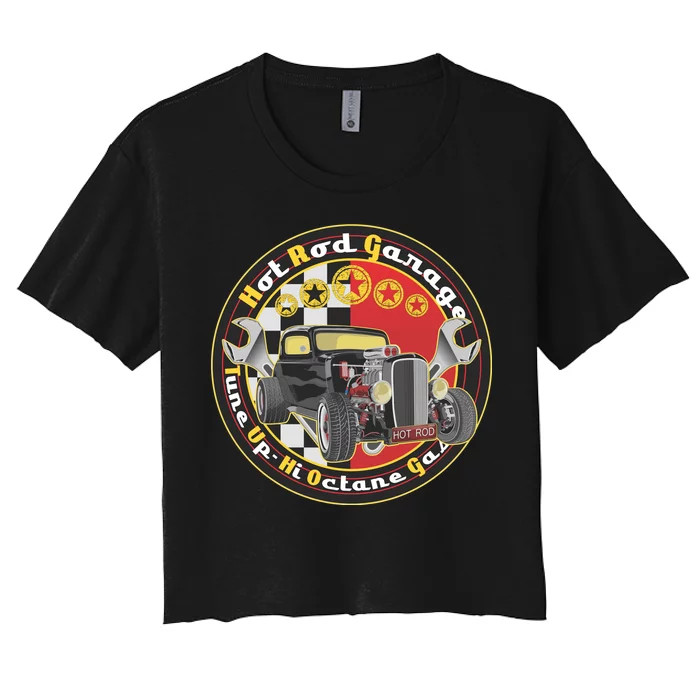 Hot Rod Garage Women's Crop Top Tee