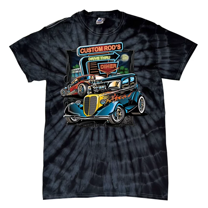 Hot Rods Custom Rod's Drive Thru Diner Tie-Dye T-Shirt