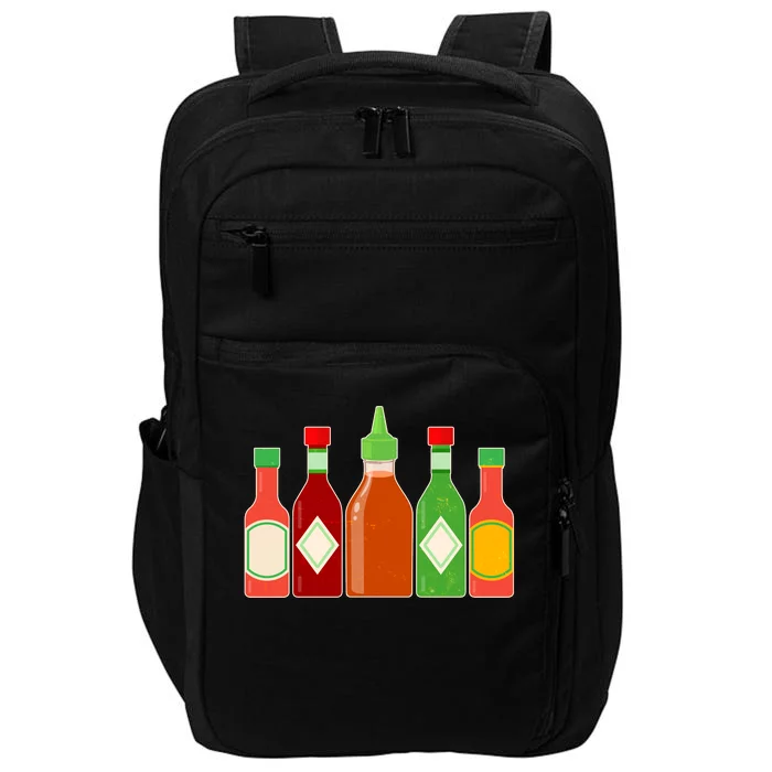 Hot Sauce Bottle Collection Impact Tech Backpack