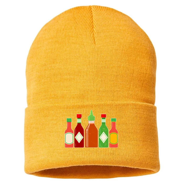 Hot Sauce Bottle Collection Sustainable Knit Beanie