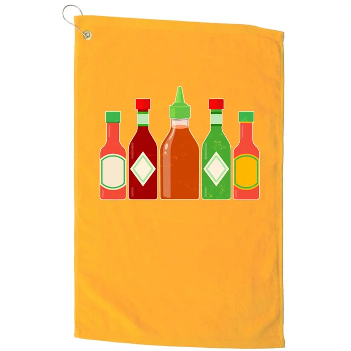 Hot Sauce Bottle Collection Platinum Collection Golf Towel