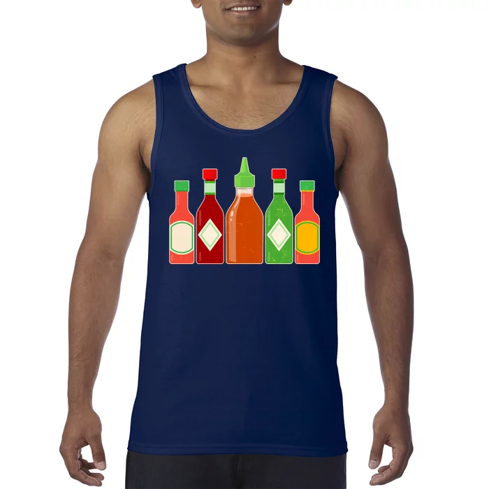 Hot Sauce Bottle Collection Tank Top