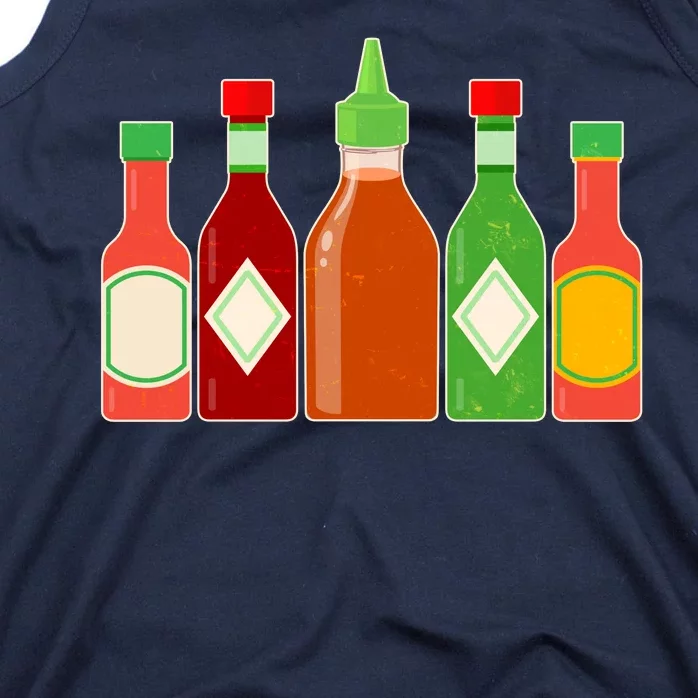 Hot Sauce Bottle Collection Tank Top