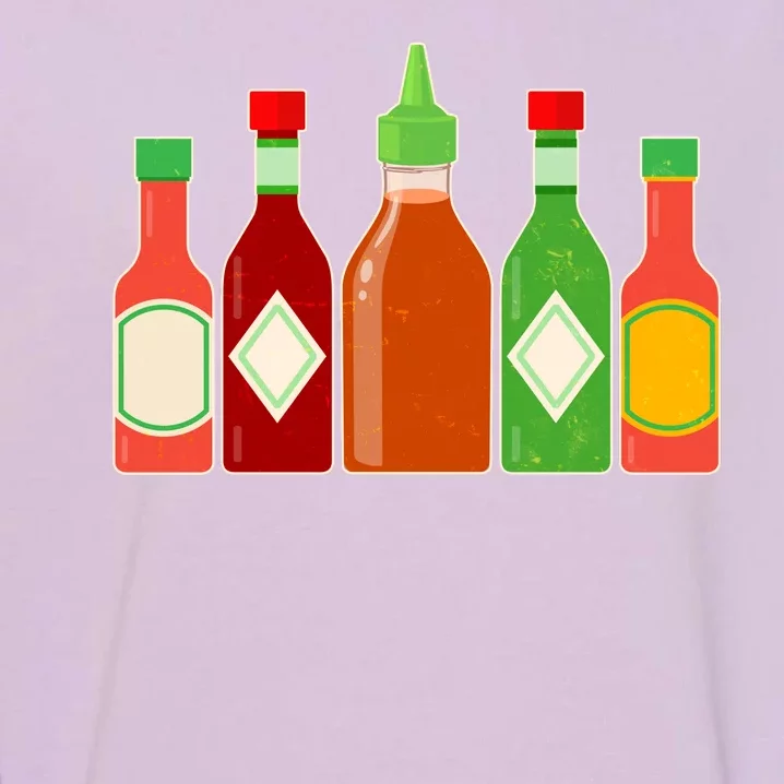 Hot Sauce Bottle Collection Garment-Dyed Sweatshirt