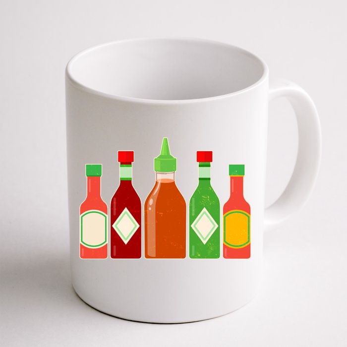 Hot Sauce Bottle Collection Front & Back Coffee Mug