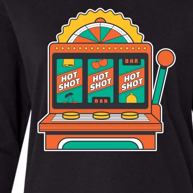 Hot Shot Slot Machine Womens Cotton Relaxed Long Sleeve T-Shirt