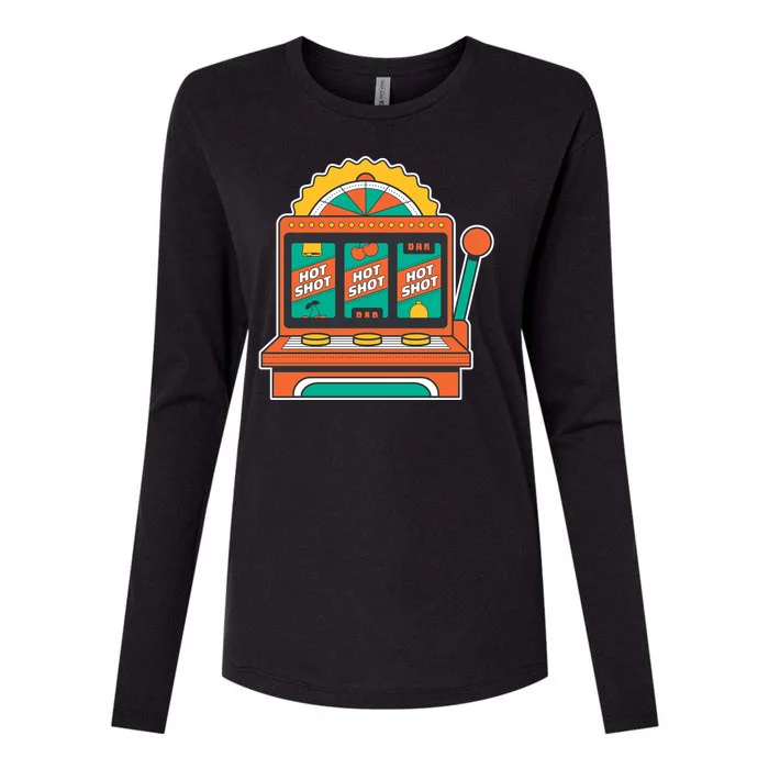 Hot Shot Slot Machine Womens Cotton Relaxed Long Sleeve T-Shirt