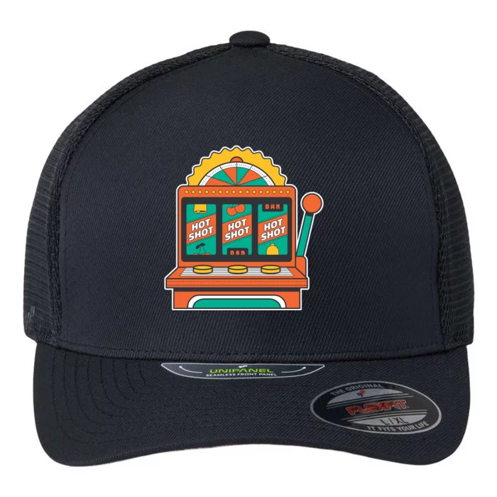 Hot Shot Slot Machine Flexfit Unipanel Trucker Cap