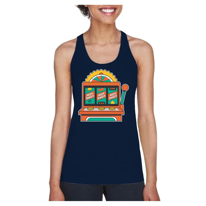 Hot Shot Slot Machine Women's Racerback Tank