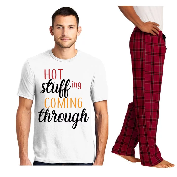 Hot Stuff Coming Through Thanksgiving Pajama Set