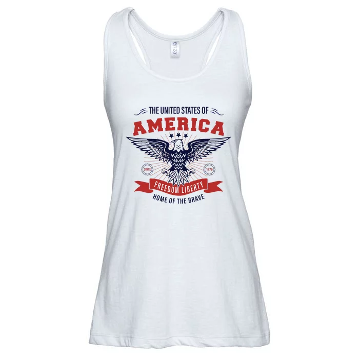 Home Of The Brave Ladies Essential Flowy Tank