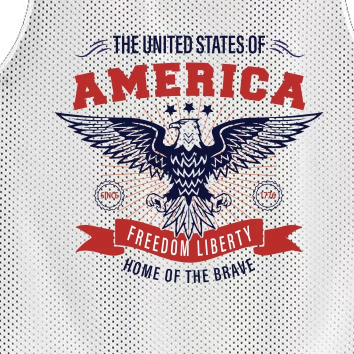 Home Of The Brave Mesh Reversible Basketball Jersey Tank