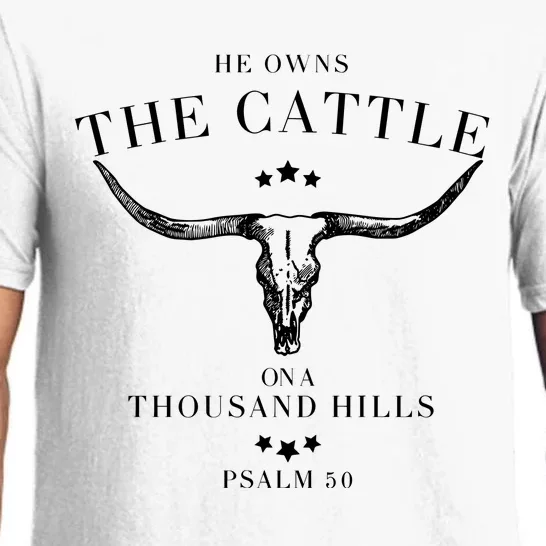 He Owns The Cattle On A Thousand Hills Pajama Set