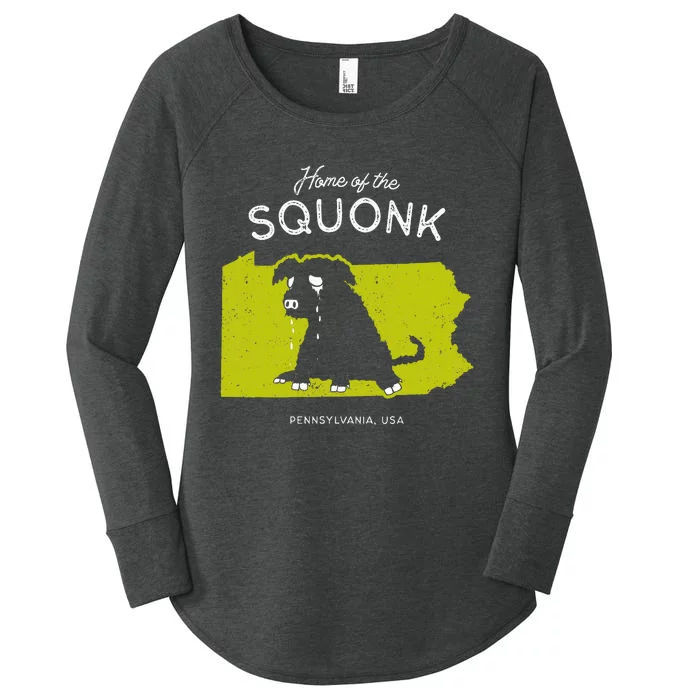 Home Of The Squonk Pennsylvania Usa Sad Emo Cryptid Women's Perfect Tri Tunic Long Sleeve Shirt