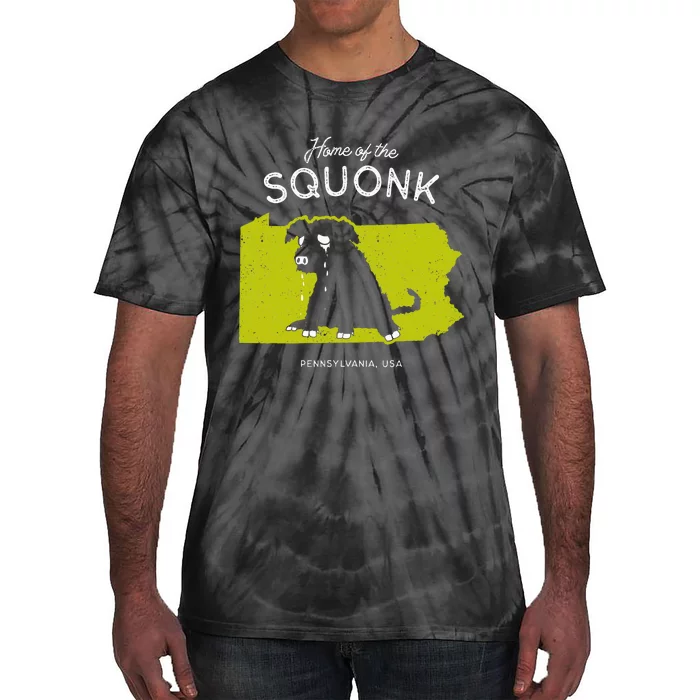 Home Of The Squonk Pennsylvania Usa Sad Emo Cryptid Tie-Dye T-Shirt