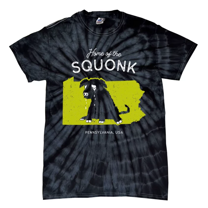 Home Of The Squonk Pennsylvania Usa Sad Emo Cryptid Tie-Dye T-Shirt