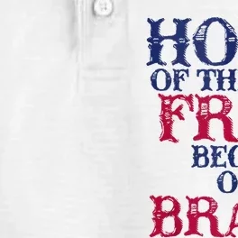 Home Of The Free Because Of The Brave Dry Zone Grid Performance Polo